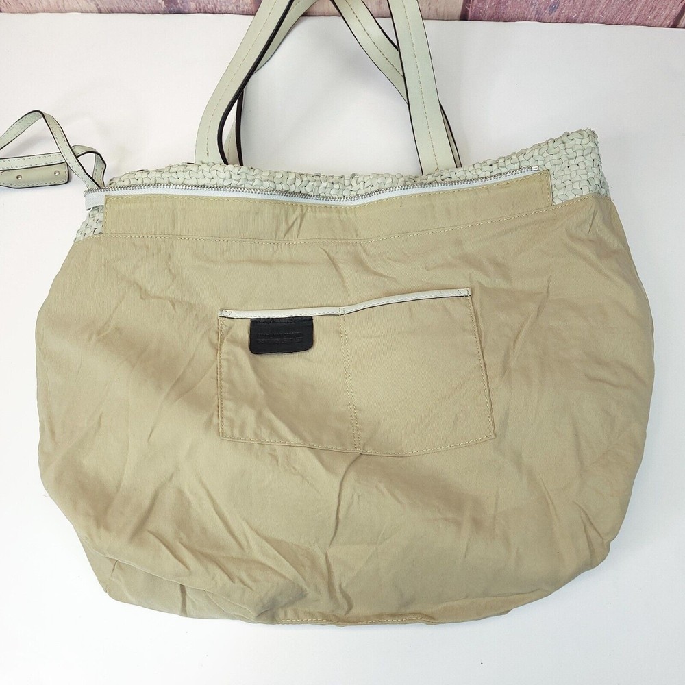 Abro Soft Leather Weave Bag Sage Green - Picture 6 of 10